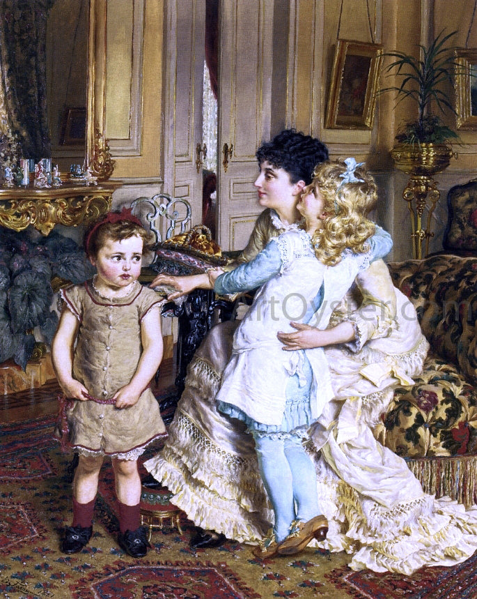  Edgard Josef Farasyn Motherly Love - Hand Painted Oil Painting