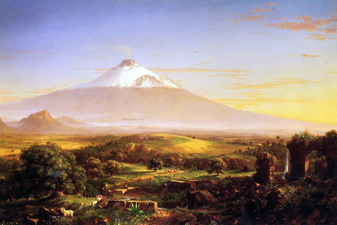  Thomas Cole Mount Etna - Hand Painted Oil Painting