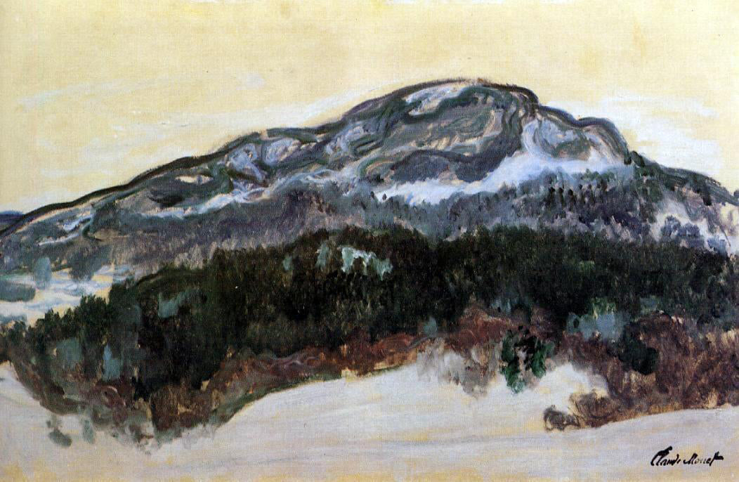 Claude Oscar Monet Mount Kolsaas, Norway - Hand Painted Oil Painting