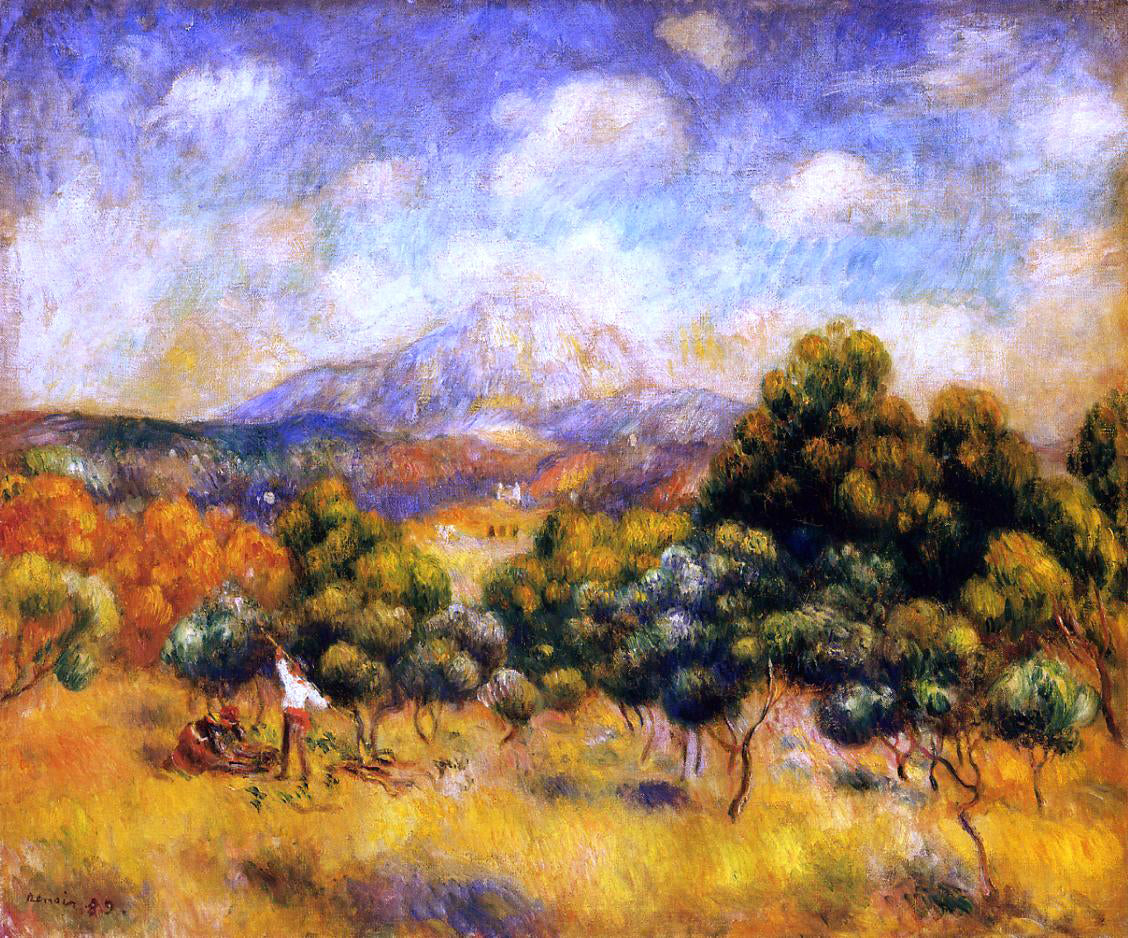 Pierre Auguste Renoir Mount Sainte-Victoire - Hand Painted Oil Painting