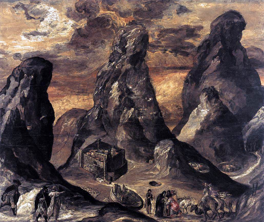  El Greco Mount Sinai - Hand Painted Oil Painting