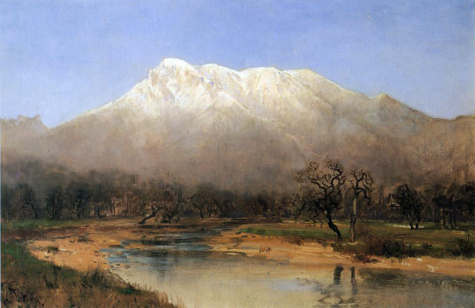Thomas Hill Mount St. Helena, Napa Valley - Hand Painted Oil Painting