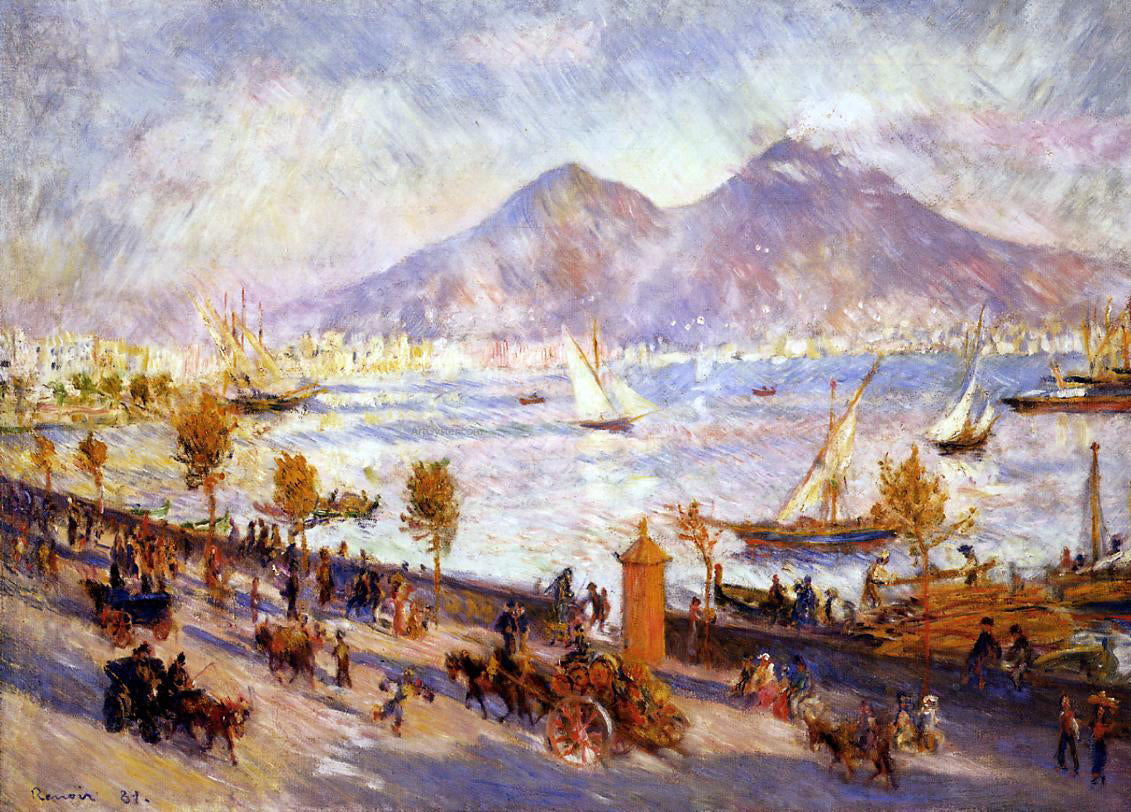Pierre Auguste Renoir Mount Vesuvius in the Morning - Hand Painted Oil Painting
