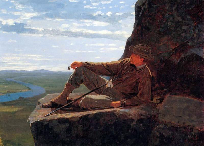 Winslow Homer Mountain Climber Resting - Hand Painted Oil Painting