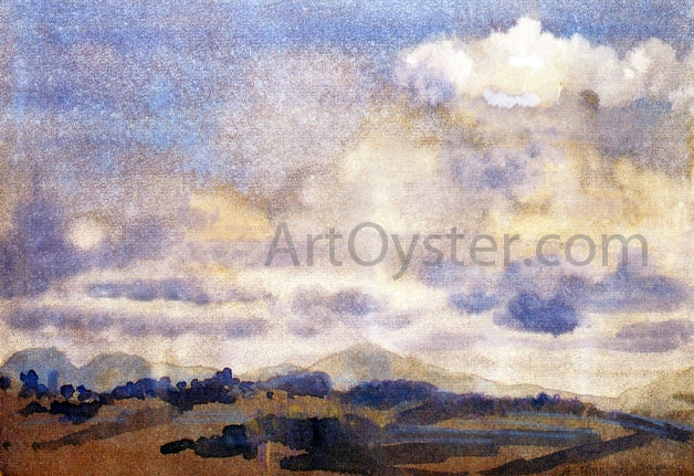 Arthur B Davies Mountain Landscape - Hand Painted Oil Painting