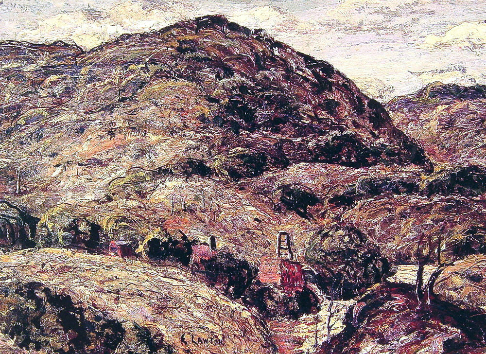Ernest Lawson Mountain Landscape - Hand Painted Oil Painting