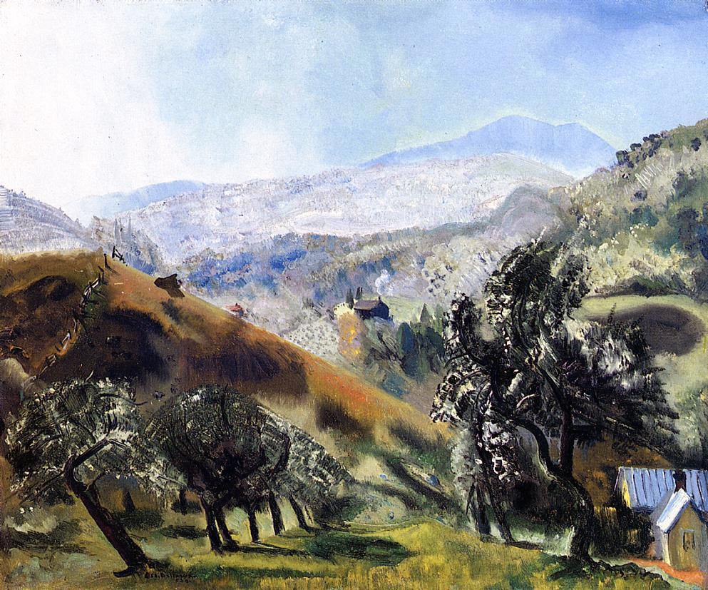 George Wesley Bellows Mountain Orchard - Hand Painted Oil Painting