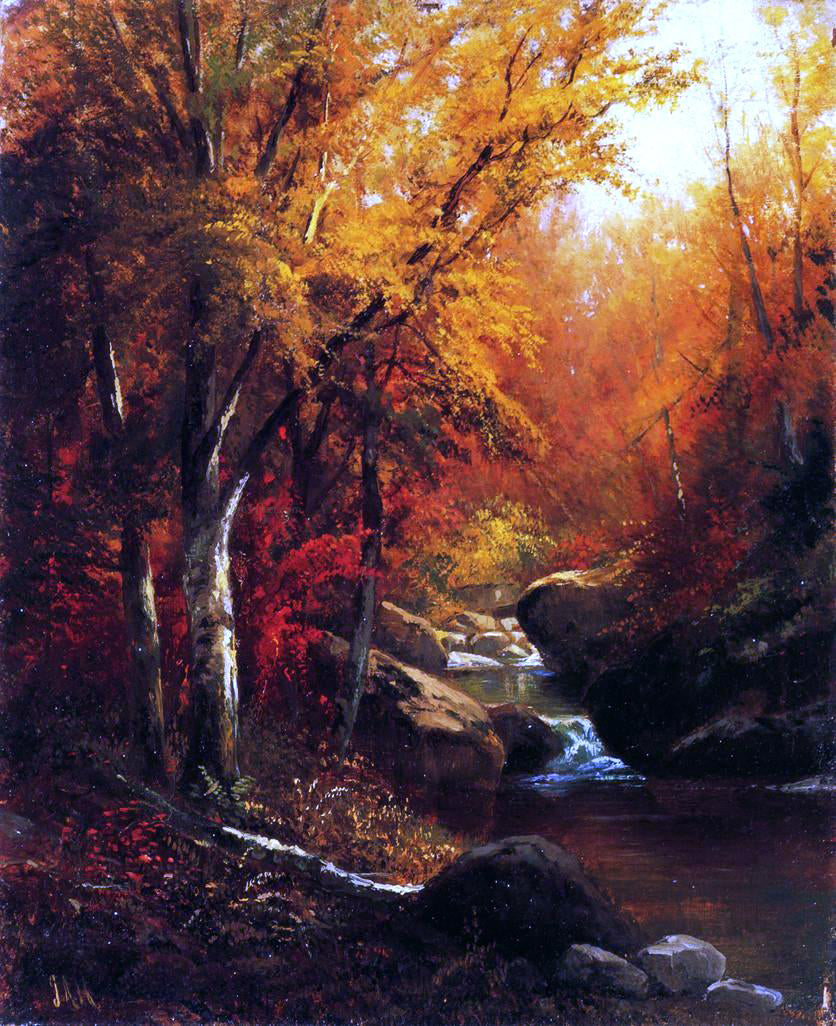 J Antonio Hekking Mountain Stream - Hand Painted Oil Painting