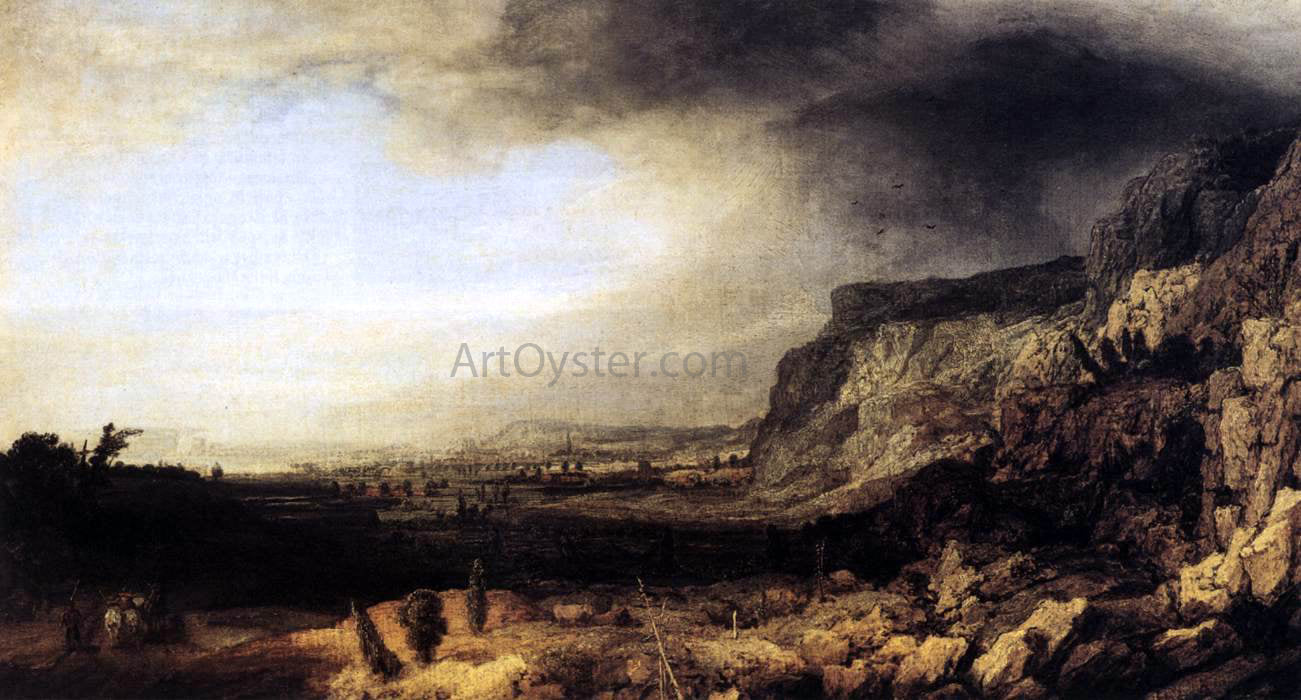 Hercules Seghers Mountainous Landscape - Hand Painted Oil Painting