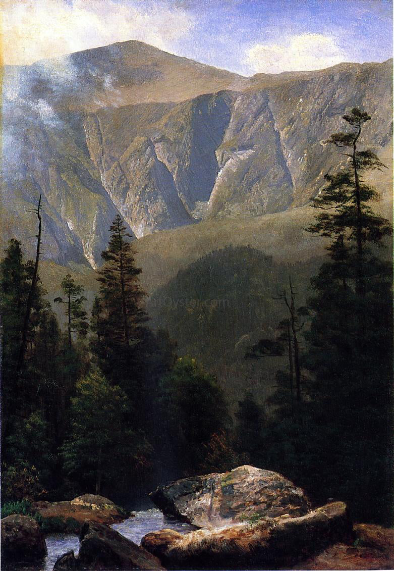 Albert Bierstadt Mountainous Landscape - Hand Painted Oil Painting