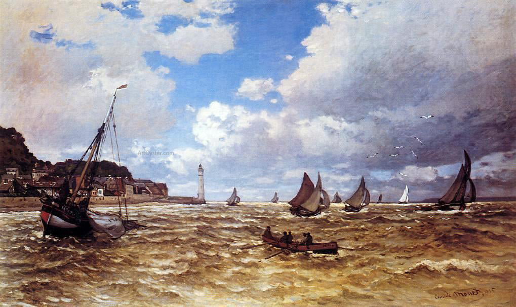 Claude Oscar Monet Mouth of the Seine at Honfleur - Hand Painted Oil Painting