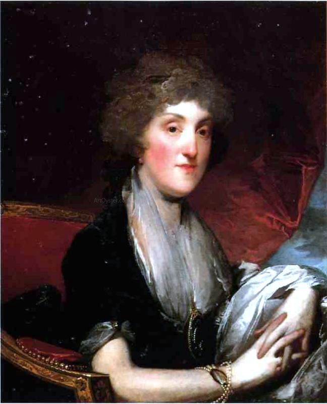 Gilbert Stuart Mrs. Alexander James Dallas, nee Arabella Maria Smith - Hand Painted Oil Painting