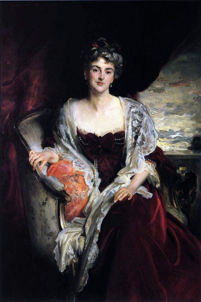 John Singer Sargent Mrs. Augustus Allusen (Osma Mary Dorothy Stanley) - Hand Painted Oil Painting