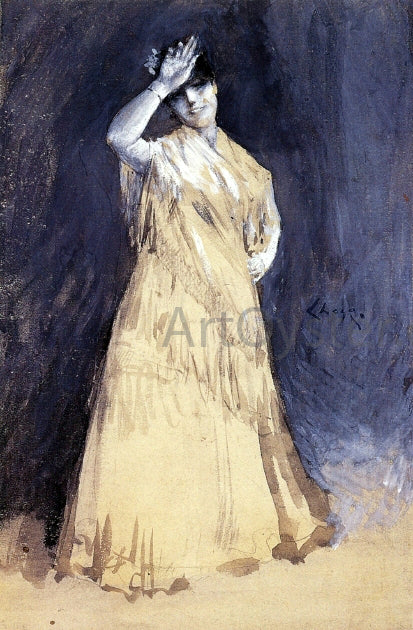 William Merritt Chase Mrs. Chase as the Senorita - Hand Painted Oil Painting