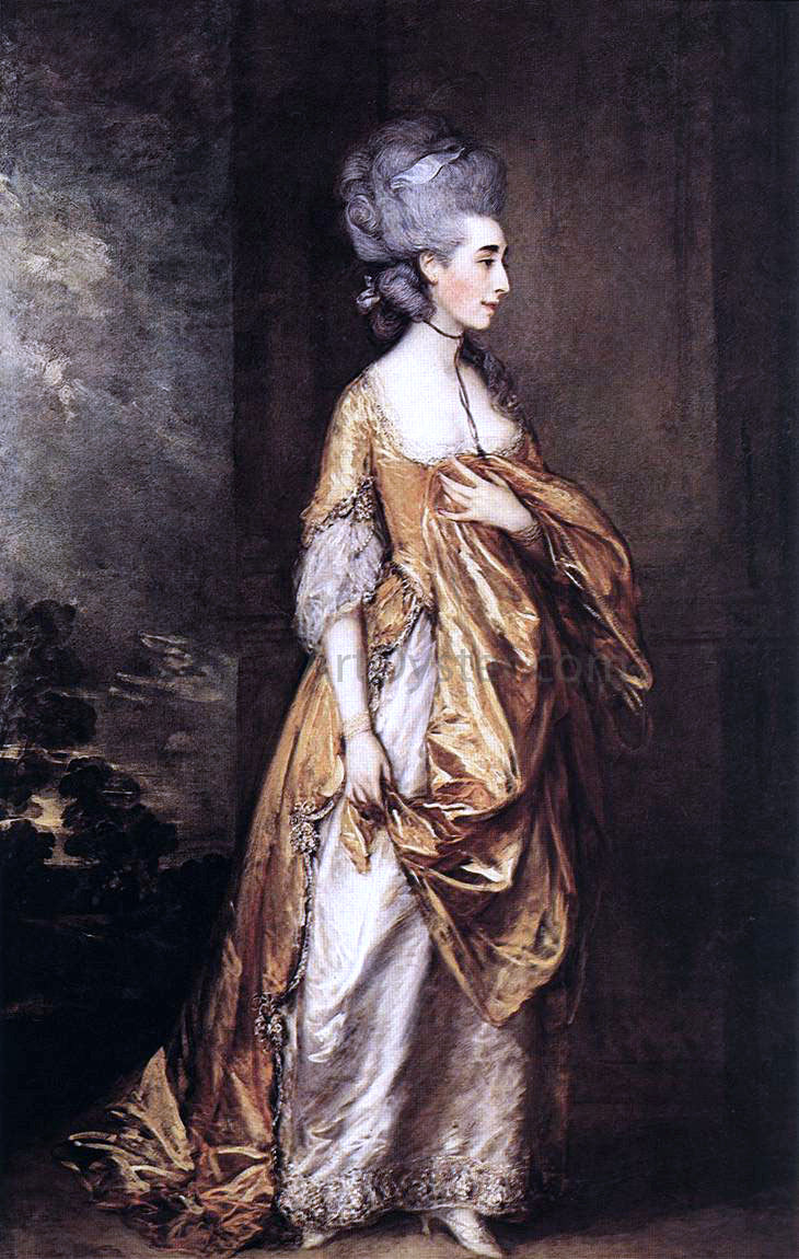 Thomas Gainsborough Mrs Grace Dalrymple Elliot - Hand Painted Oil Painting