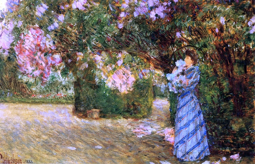 Frederick Childe Hassam Mrs. Hassam at Villiers-le-Bel - Hand Painted Oil Painting
