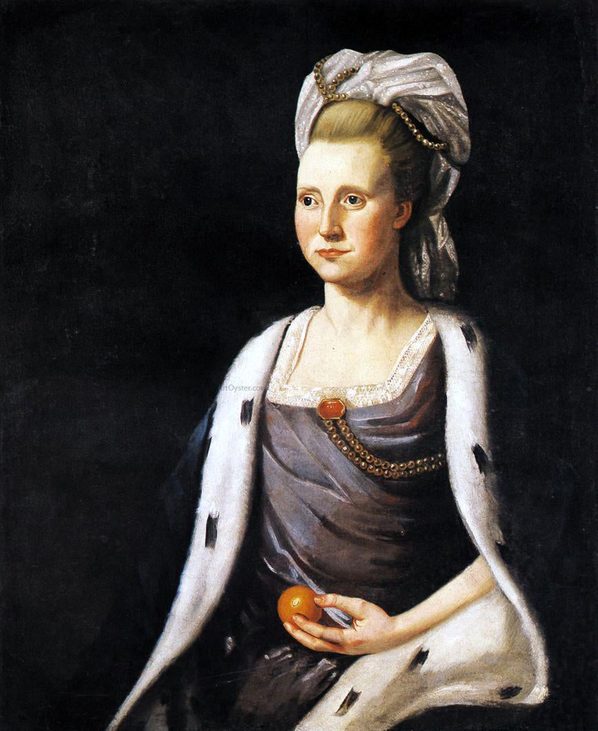 Ralph Earl Mrs. Henry Daggett (Elizabeth Prescott) - Hand Painted Oil Painting