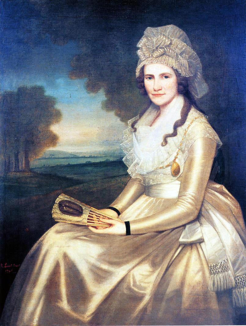 Ralph Earl Mrs. Jared Lane (Apphia Ruggles) - Hand Painted Oil Painting