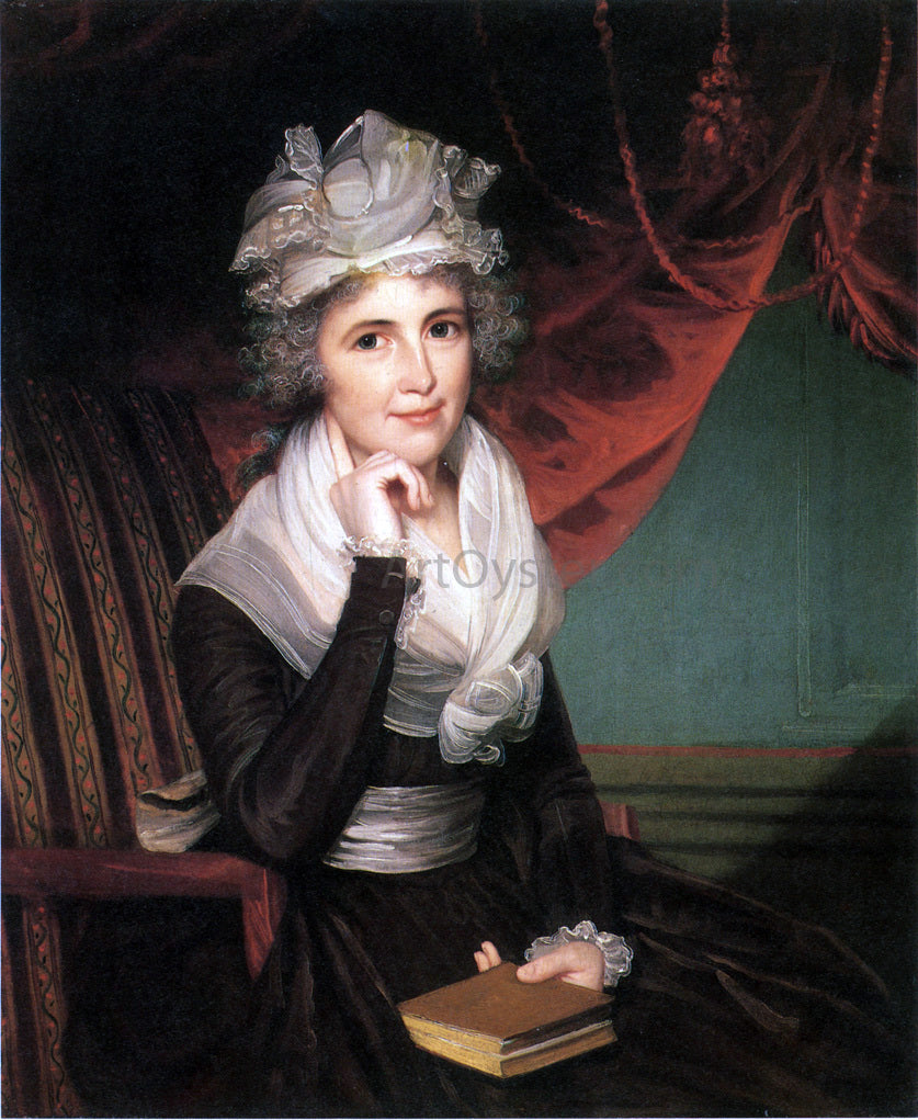 James Earle Mrs. John Rogers (Elizabeth Rodman Rogers) - Hand Painted Oil Painting