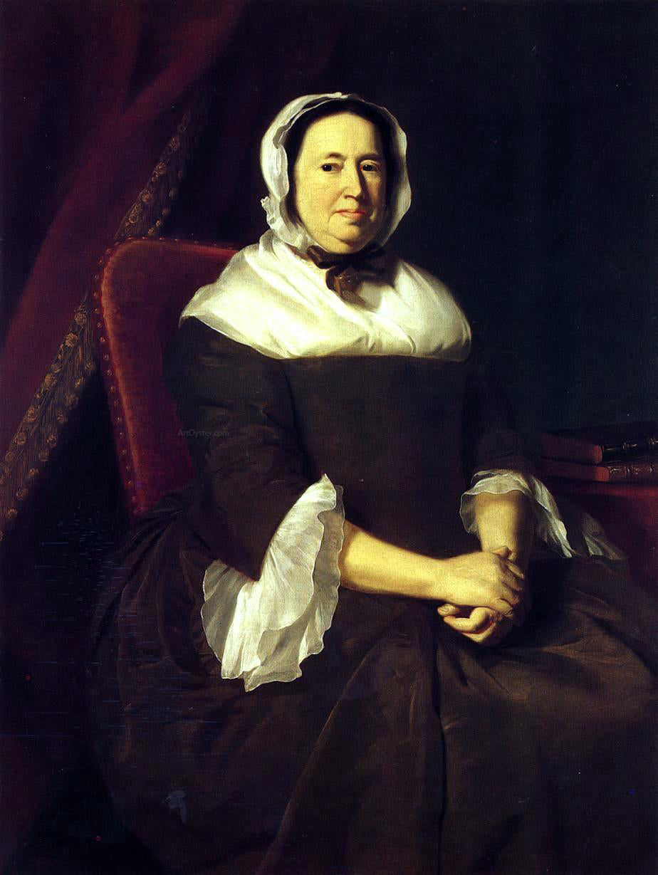 John Singleton Copley Mrs. Samuel Hill, nee Miriam Kilby - Hand Painted Oil Painting