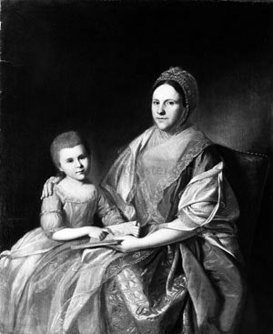  Charles Willson Peale Mrs. Samuel Mifflin and Her Granddaughter Rebecca Mifflin Francis - Hand Painted Oil Painting