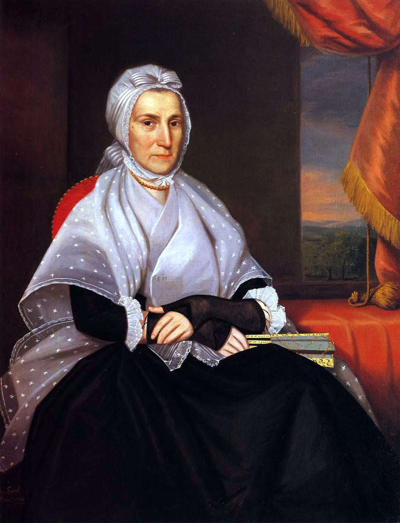 Ralph Earl Mrs. Sherman Boardman (Sarah Bostwick) - Hand Painted Oil Painting