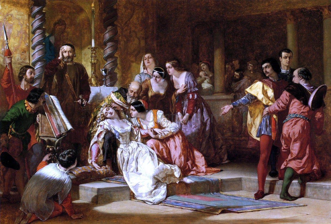 Alfred Elmore Much Ado About Nothing - Hand Painted Oil Painting