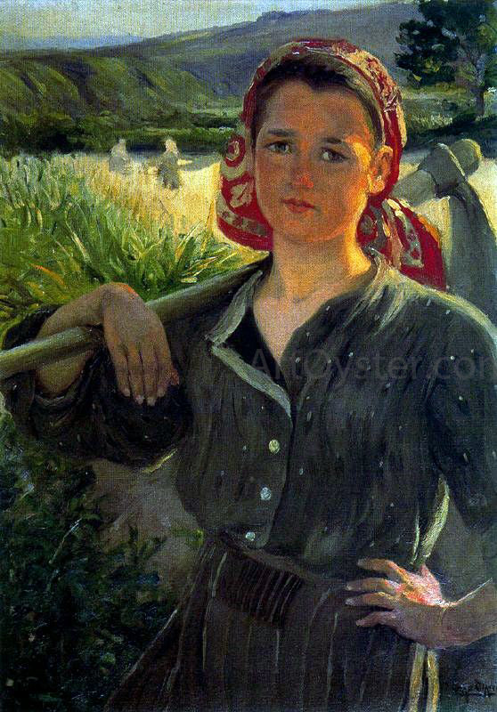 Ignacio Diaz Olano Muchacha - Hand Painted Oil Painting