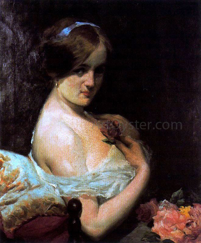 Ignacio Diaz Olano Mujer de Perfil - Hand Painted Oil Painting