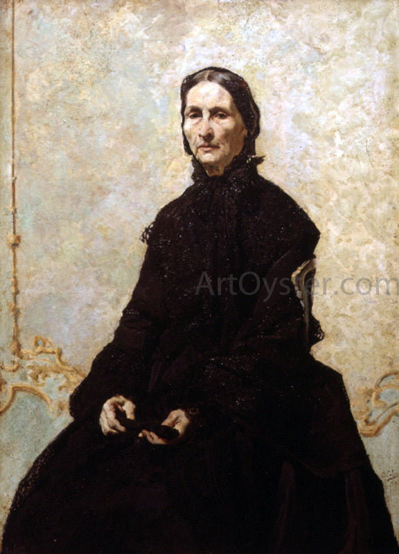 Emilio Sala y Frances Mujer Victoriana - Hand Painted Oil Painting