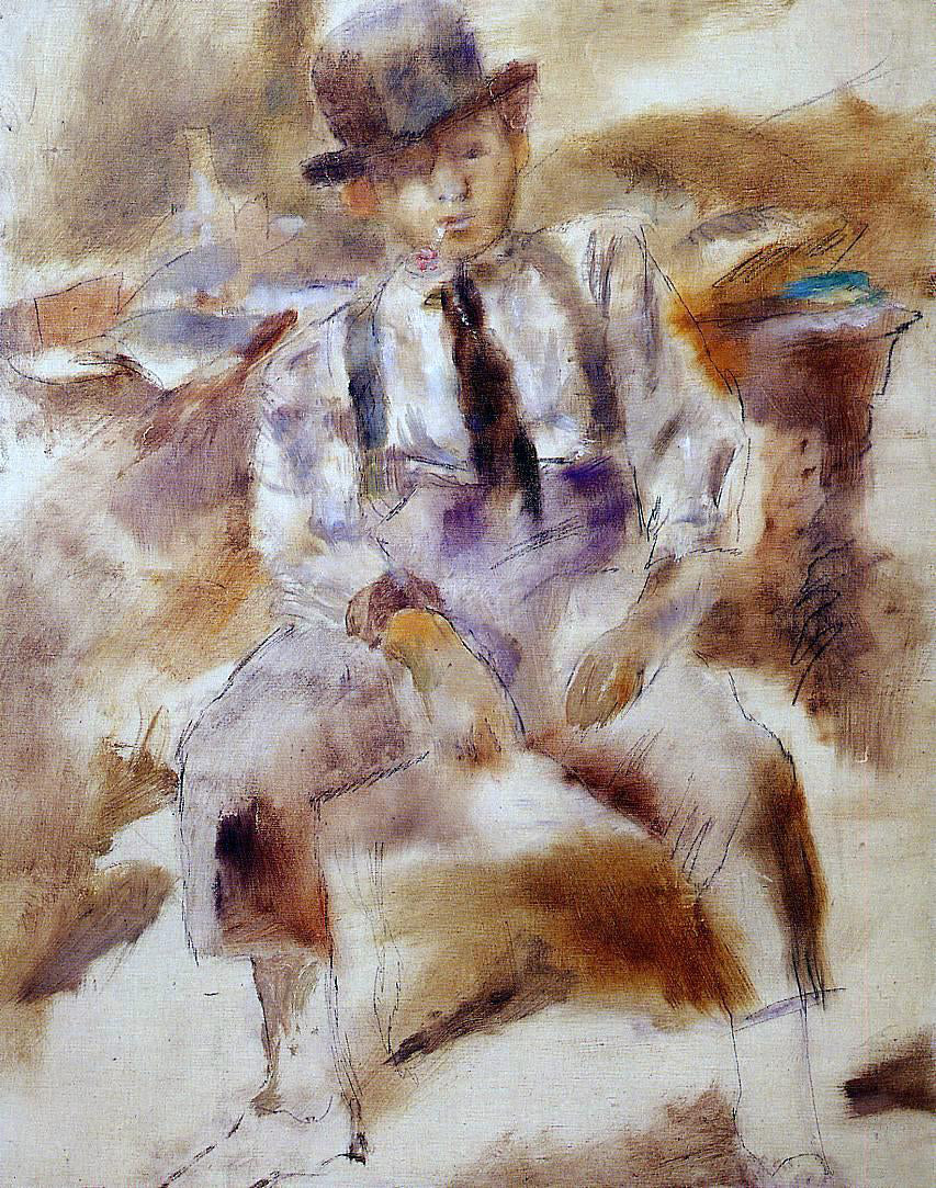 Jules Pascin Mulatto with Bowler Hat - Hand Painted Oil Painting