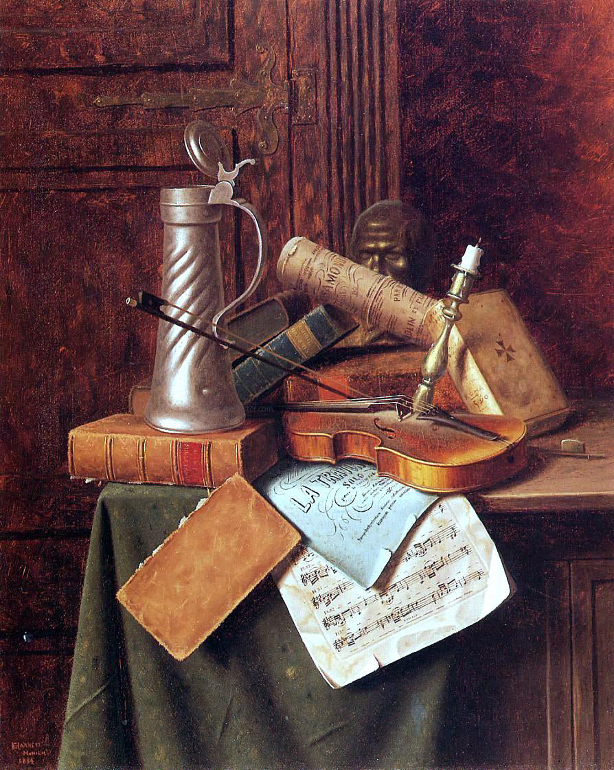 William Michael Harnett Munich Still Life - Hand Painted Oil Painting