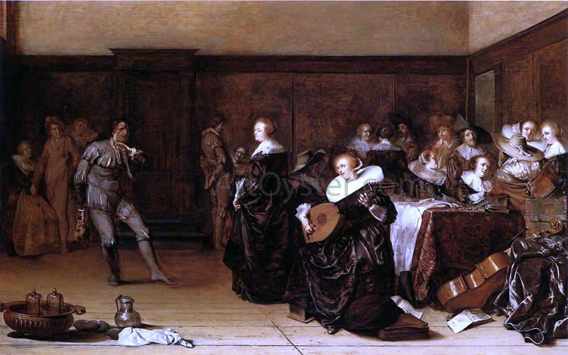 Pieter Codde Musical Company - Hand Painted Oil Painting
