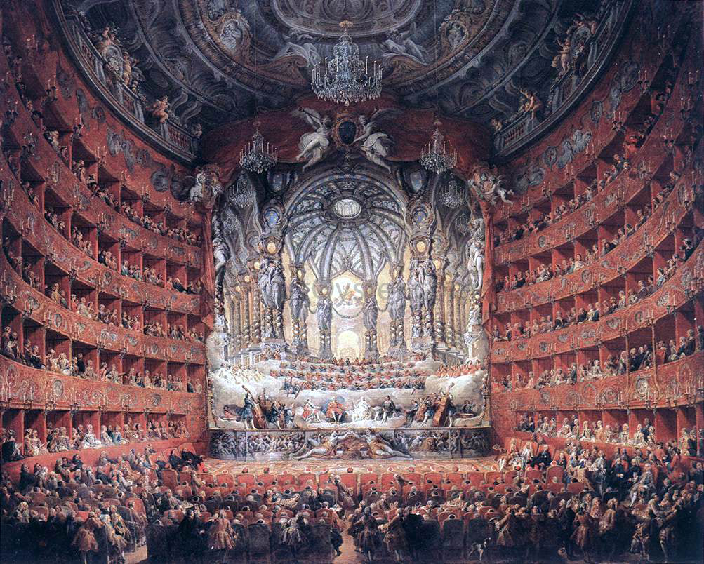 Giovanni Paolo Pannini Musical Fete - Hand Painted Oil Painting