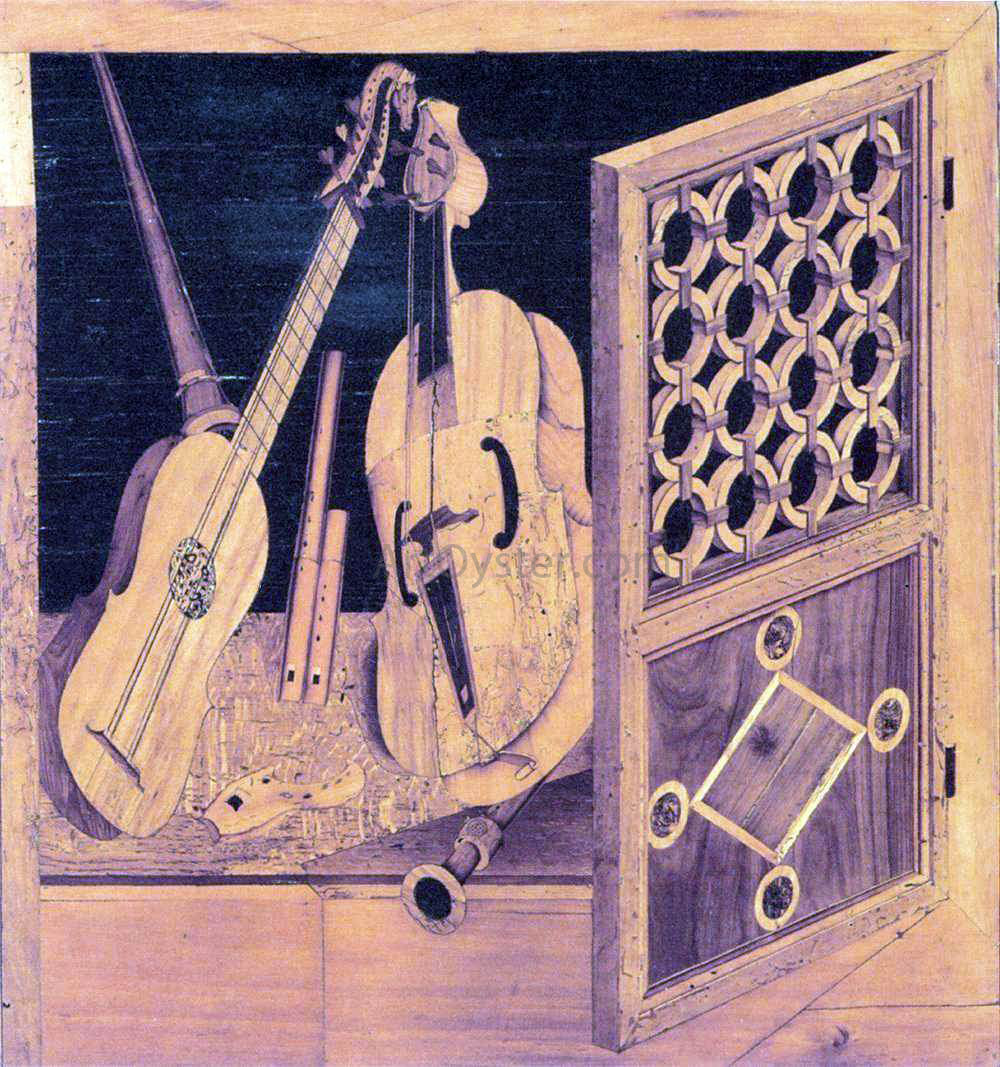 Antonio and Paolo Mola Musical Instruments - Hand Painted Oil Painting