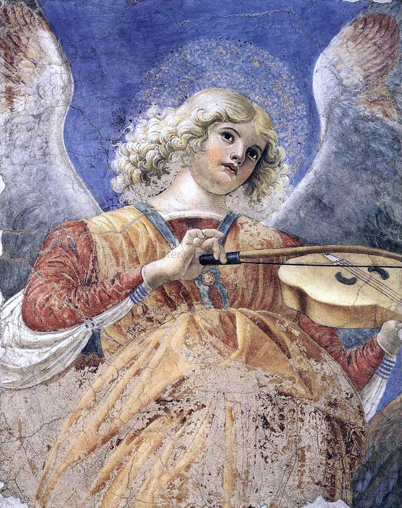 Melozzo Da Forli Music-Making Angel - Hand Painted Oil Painting