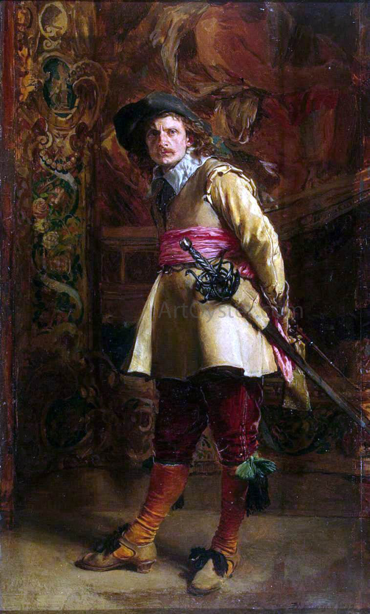 Jean-Louis Ernest Meissonier Musketeer - Hand Painted Oil Painting