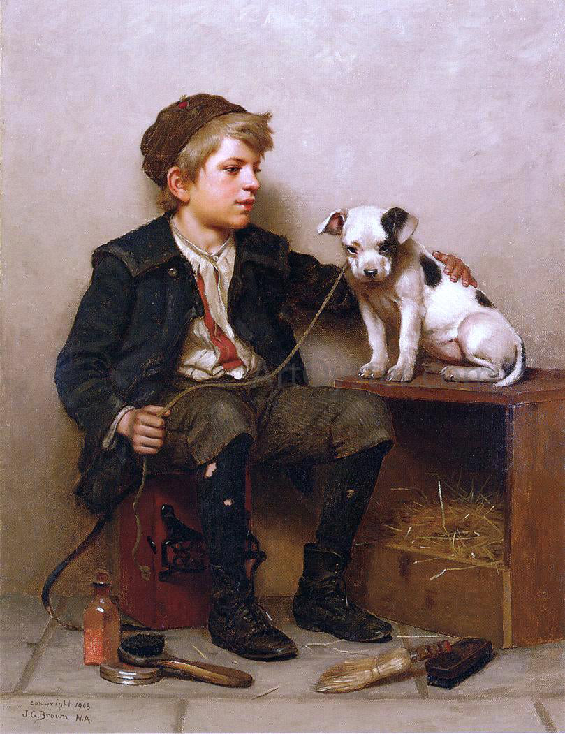 John George Brown My Best Friend - Hand Painted Oil Painting