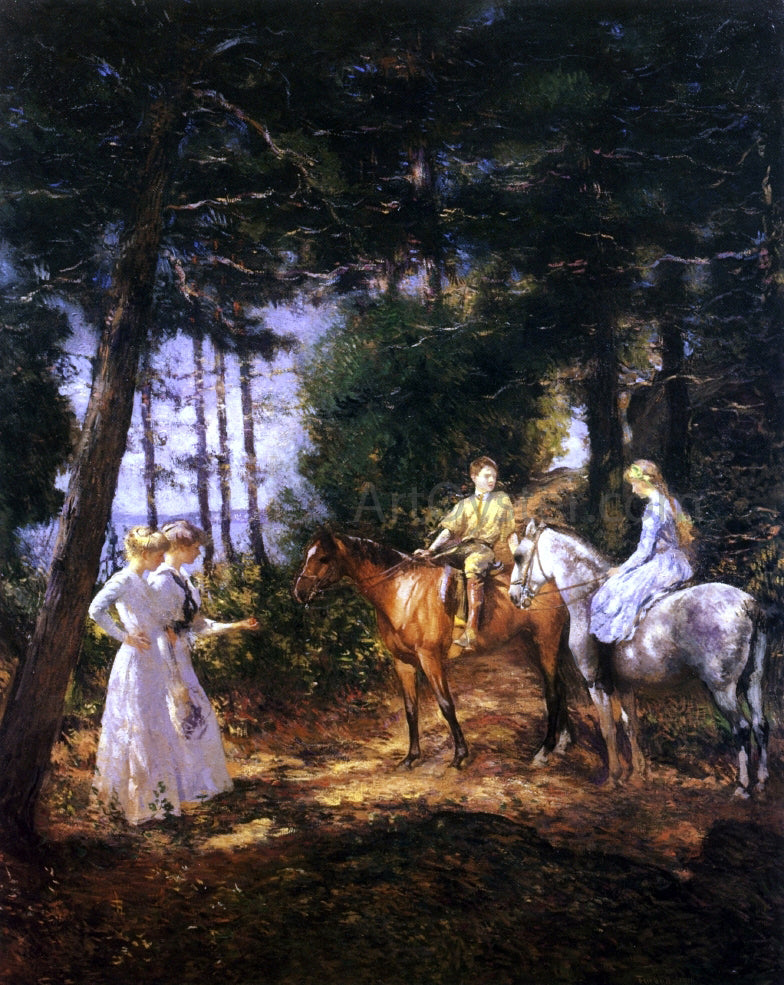 Edmund Tarbell My Children in the Woods - Hand Painted Oil Painting