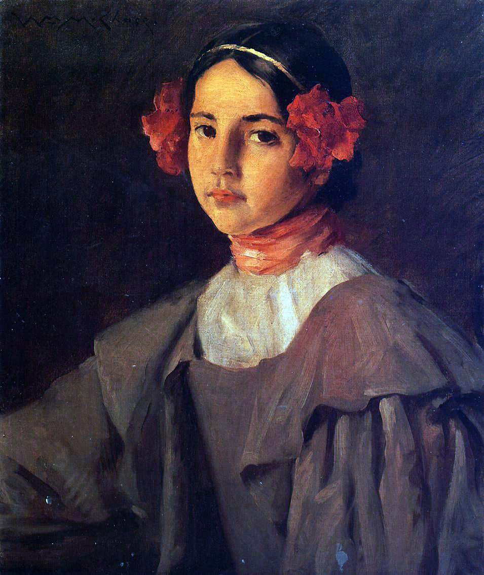 William Merritt Chase My Daughter Alice - Hand Painted Oil Painting