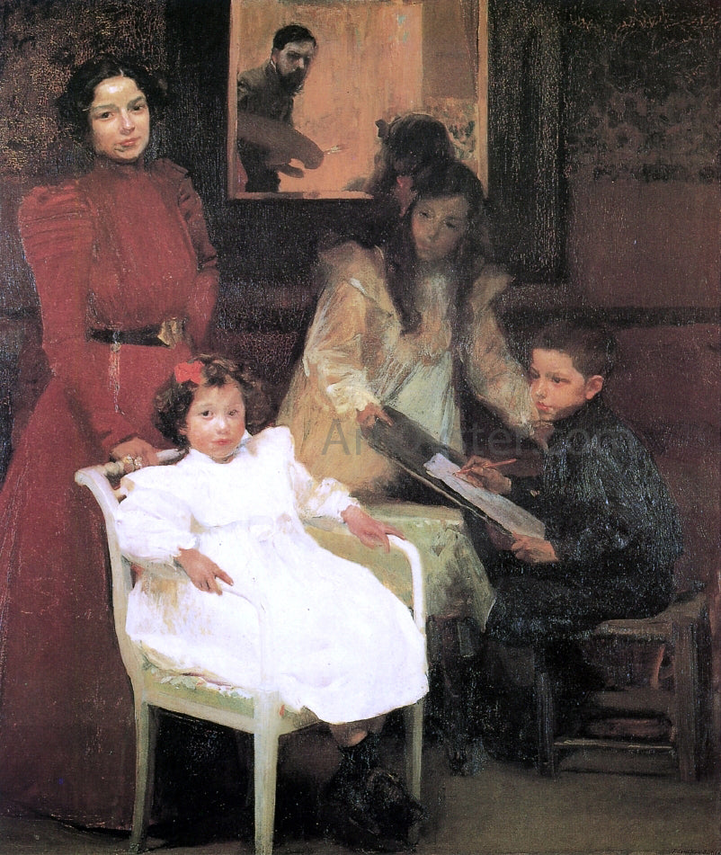 Joaquin Sorolla Y Bastida My Family - Hand Painted Oil Painting