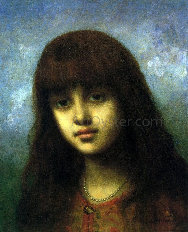 Alexei Alexeievich Harlamoff My Little Model - Hand Painted Oil Painting