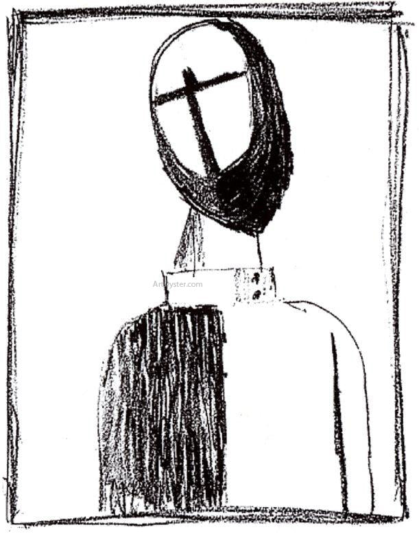 Kazimir Malevich Mystic - Hand Painted Oil Painting