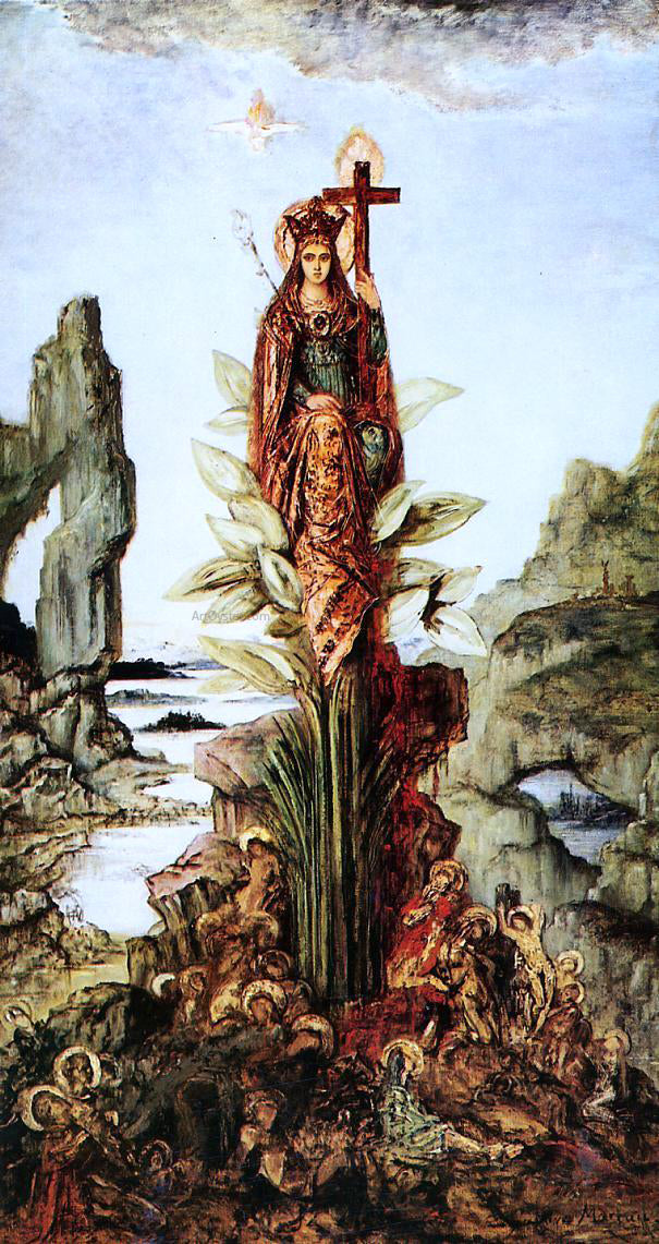 Gustave Moreau Mystical Flower - Hand Painted Oil Painting
