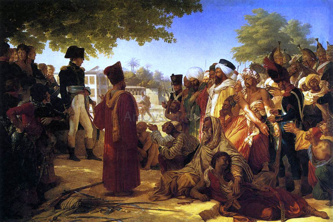  Pierre-Narcisse Guerin Napoleon Pardoning the Rebels at Cairo - Hand Painted Oil Painting