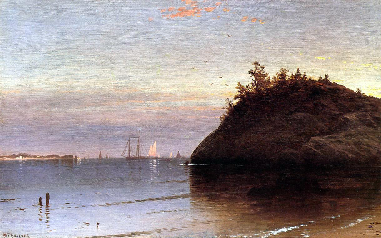 Alfred Thompson Bricher Narragansett Bay - Hand Painted Oil Painting