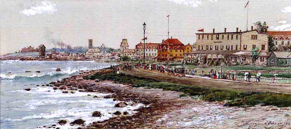 Edmund Darch Lewis Narragansett Pier in 1888 - Hand Painted Oil Painting