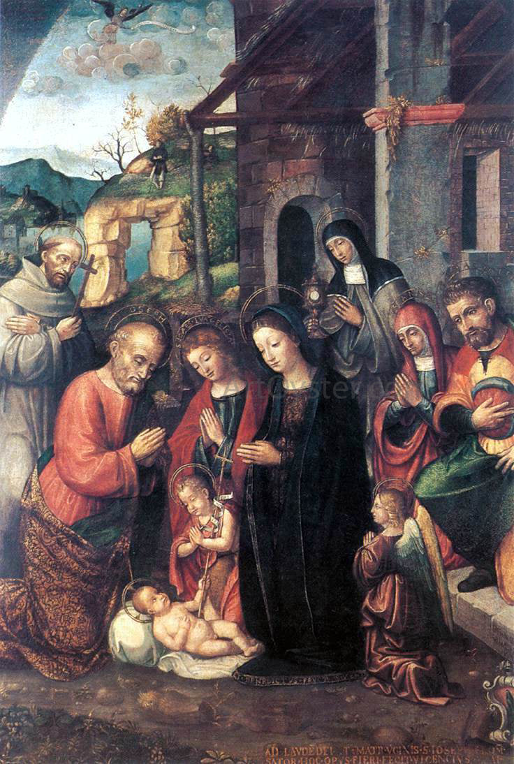 Bernardino Fasolo Nativity - Hand Painted Oil Painting