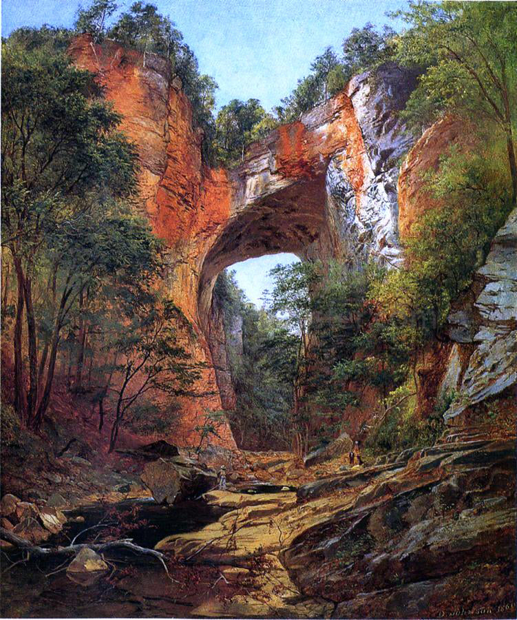 David Johnson Natural Bridge - Hand Painted Oil Painting