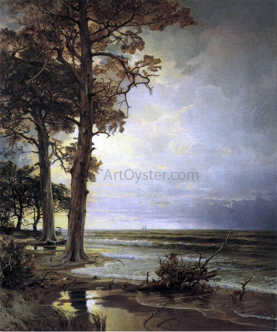  William Trost Richards Near Atlantic City, New Jersey - Hand Painted Oil Painting